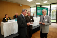 Verleihung der Ehrenplakette am 26.09.2012 an Manfred Froese und Heribert Mörsberger