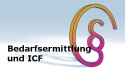 Foto: Schriftzug Bedarfsermittlung und ICF mit Logo des Projektes, © Anke Seeliger
