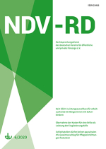 Rechtsprechungsdienst (NDV-RD) des Deutschen Vereins für Öffentliche und private Fürsorge e.V.