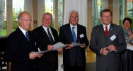 Verleihung der Ehrenplakette am 1.10.2008 an Volker Kaske, Dr. Albin Nees und Hansjörg Seeh