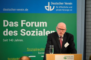 Johannes Fuchs, Präsident des Deutschen Vereins führt in die Hauptausschusssitzung 2019 ein