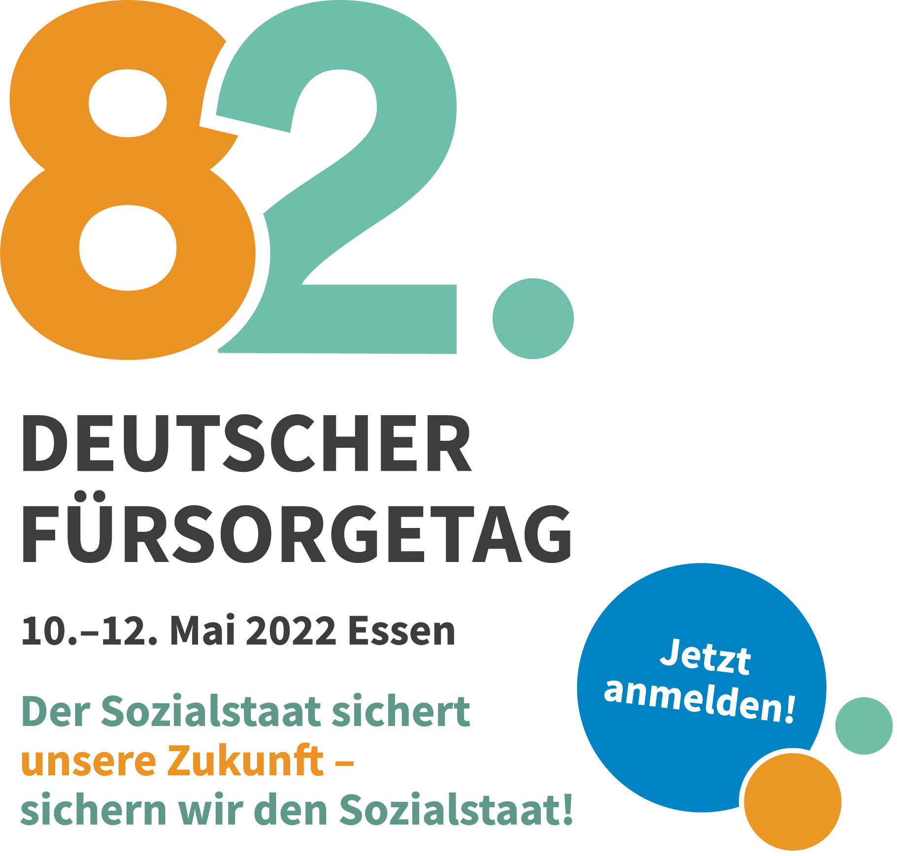 Grafik: Logo des Deutschen Fürsorgetag 2022 – jetzt anmelden!