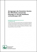 Cover der Anregungen des Deutschen Vereins für öffentliche und private Fürsorge e.V.  für die Koalitionsverhandlungen
