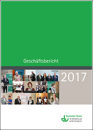 Cover des Geschäftsberichtes 2017