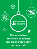 Grafik: Weihnachtskugeln mit DV-Logo und 140-Jahre-Logo, hauer & dörfler, Deutscher Verein für öffentliche und private Fürsorge e. V.