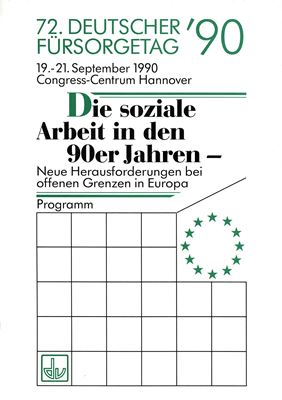 Foto vom Cover des Programmheftes vom 72. Deutschen Fürsorgetag in Hannover