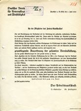 Foto von 1919 zur Neuordnung des Deutschen Vereins