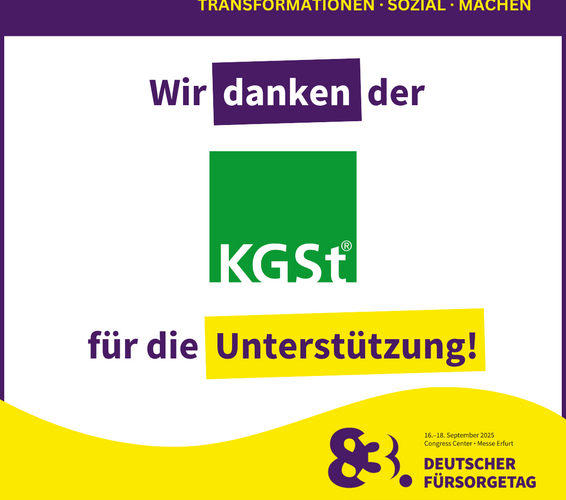 Grafik mit Danksagung an KGSt – 