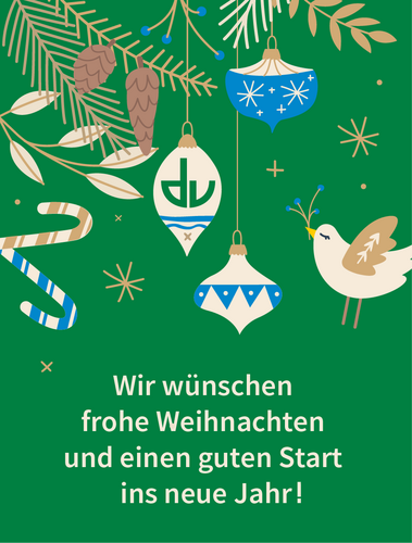 Grafik mit weihnachtlichen Elementen – 