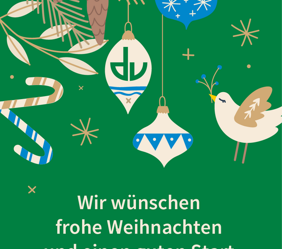 Grafik mit weihnachtlichen Elementen – 