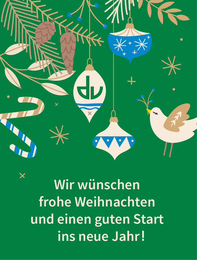 Grafik mit weihnachtlichen Elementen – 