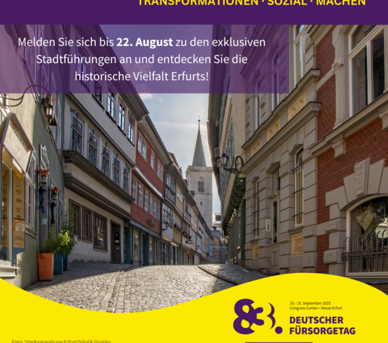 Grafik im DFT-Design mit einem Foto der Krämerbrücke in Erfurt – 