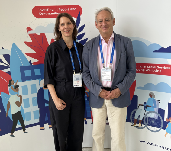 Foto von Dr. Verena Staats mit dem ESN-Vorsitzenden Christian Fillet – 