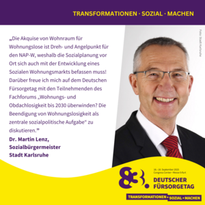 Wir stellen vor: Die Speaker*innen des 83. Deutschen Fürsorgetags – Dr. Martin Lenz
