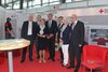 16.06.2015: DRK-Stand: v.l.n.r.: M. Löher, Vorstand d. DV, C. Reuter, Generalsekretär d. DRK, B. Klepsch, Sächsische Staatsministerin für Soziales und Verbraucherschutz, B. Jung, Freifrau von Schenk, Vizepräsidentin d. DRK, J. Fuchs, Präsident