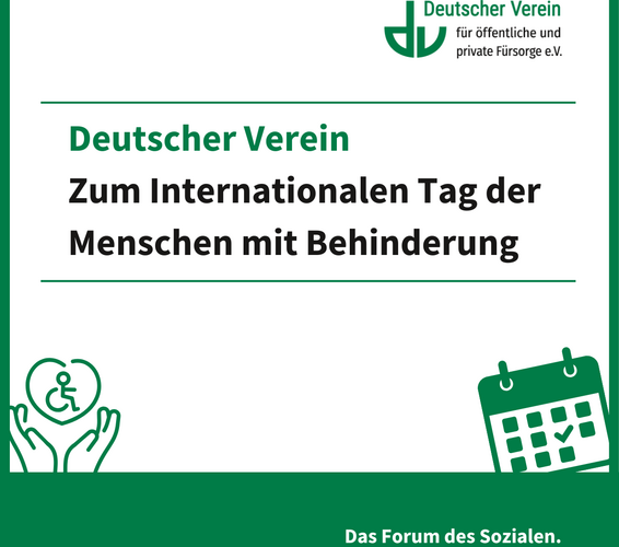 Grafik zum Internationalen Tag der Menschen mit Behinderung. Farbliche Gestaltung: grün & weiß – 