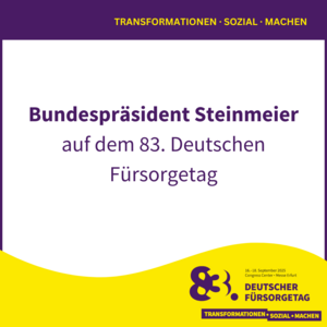 Bundespräsident Frank-Walter Steinmeier eröffnet 83. Deutschen Fürsorgetag 2025 in Erfurt