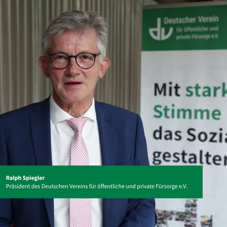 Ralph Spiegler, Präsident des Deutschen Vereins, während seines Interviews.