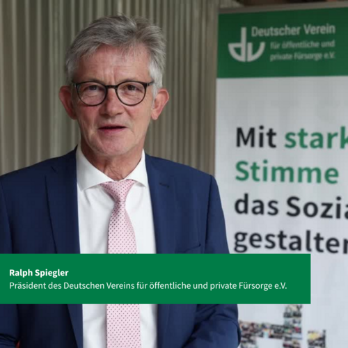 Ralph Spiegler, Präsident des Deutschen Vereins, während seines Interviews.