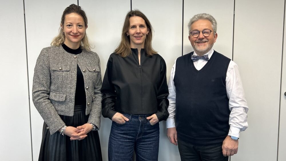 Dr. Alexia Zurkuhlen, Dr Verena Staats und Dr. Wilhelm Kneppe in der Geschäftsstelle des Deutschen Vereins –