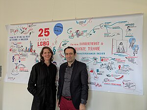 Im Gespräch: DV-Vorständin Dr. Verena Staats und Staatssekretär Aziz Bozkurt