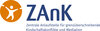 Die Grafik ist das Logo der Zentralen Anlaufstelle für grenzüberschreitende Kindschaftskonflikte und Mediation. Links ist ein oranger Kreis mit einem grafisch dargestellten Kind, dass links und rechts an den Händen gehalten wird. Daneben steht ein Schriftzug in blau Zank. Darunter steht Zentrale Anlaufstelle für grenzüberschreitende Kindschaftskonflikte und Mediation.