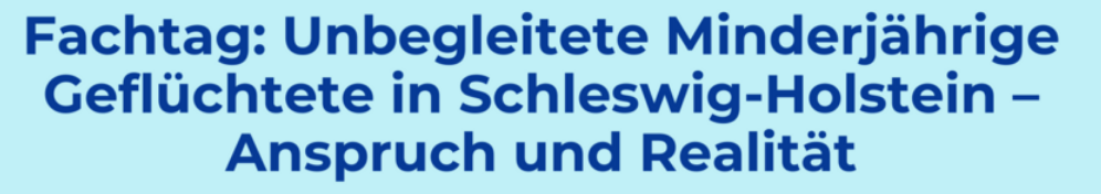 Grafik mit dem Titel des Fachtages auf hellblauem Hintergrund –