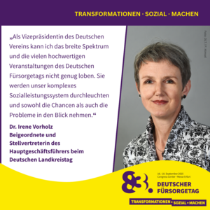 Wir stellen vor: Die Speaker*innen des 83. Deutschen Fürsorgetags – Dr. Irene Vorholz