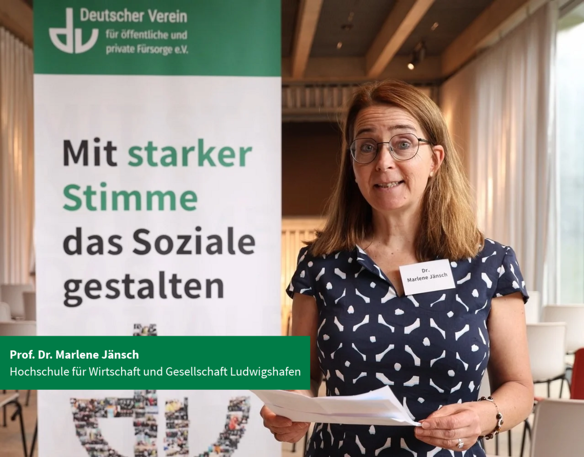 Foto von Prof. Dr. Marlene Jänsch während der Videostatements.