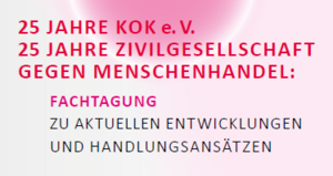 Deutscher Verein bei Jubiläum und Fachtagung des KOK (Bundesweiter Koordinierungskreis gegen Menschenhandel e.V.)