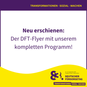 Jetzt live: Der DFT-Flyer – Unser Programm auf einen Blick
