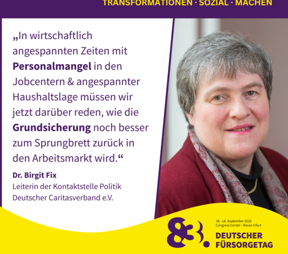 Grafik mit Porträtfoto und Zitat von Dr. Birgit Fix – 