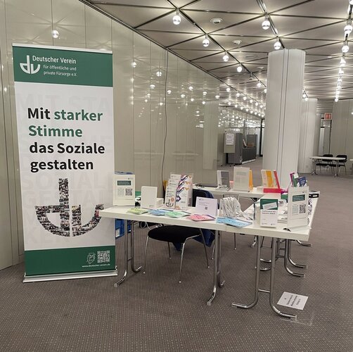 Foto des DV-Standes beim DVSG-Bundeskongress