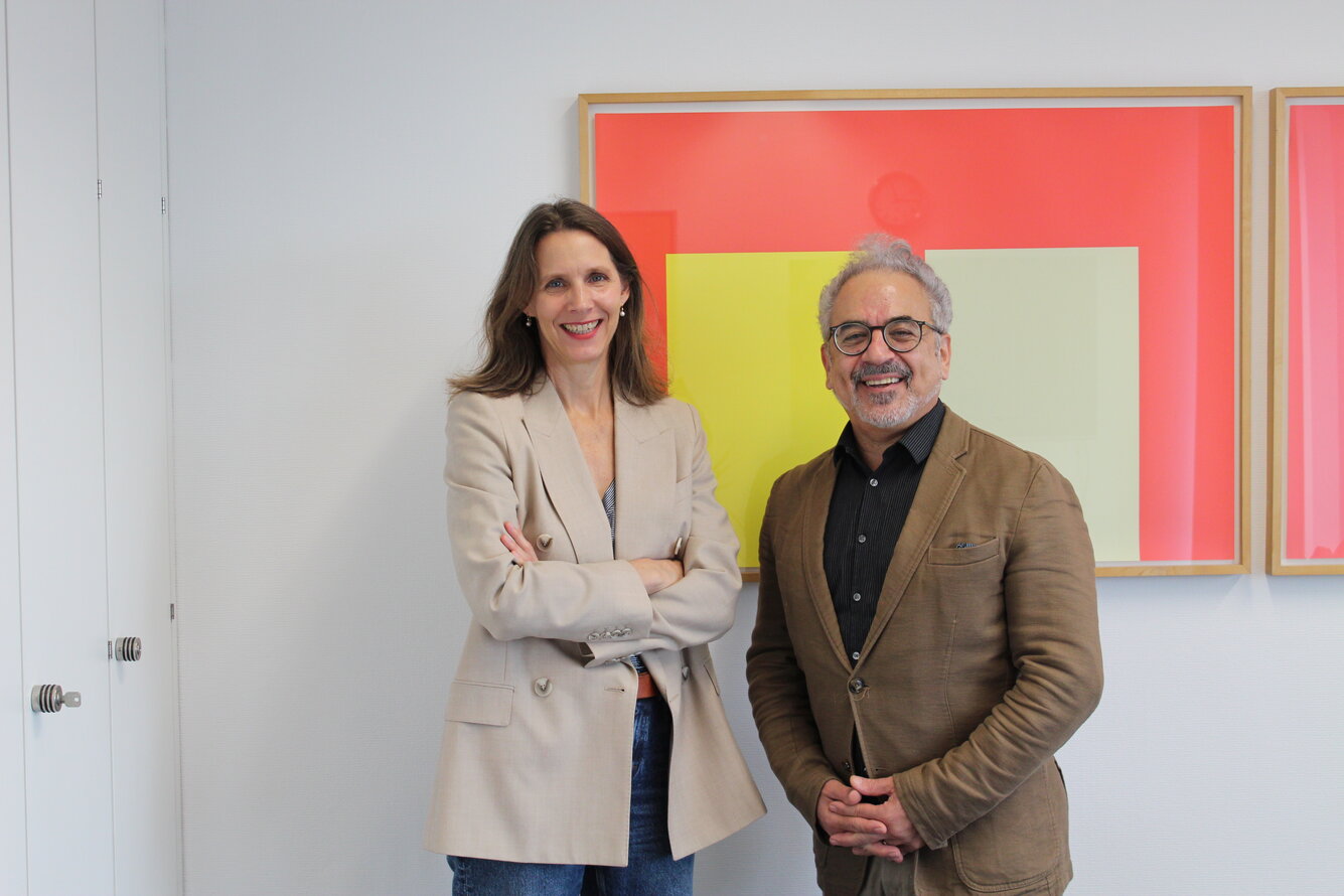 Foto von Dr. Verena Staats und Ehsan Djafari