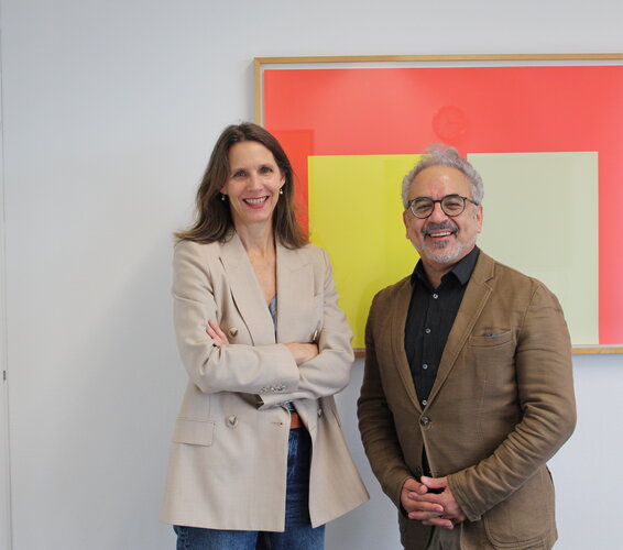 Foto von Dr. Verena Staats und Ehsan Djafari