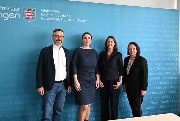 Foto vom Vorbereitungstreffen zwischen dem Thüringer Sozialministerium und dem Deutschen Verein – 